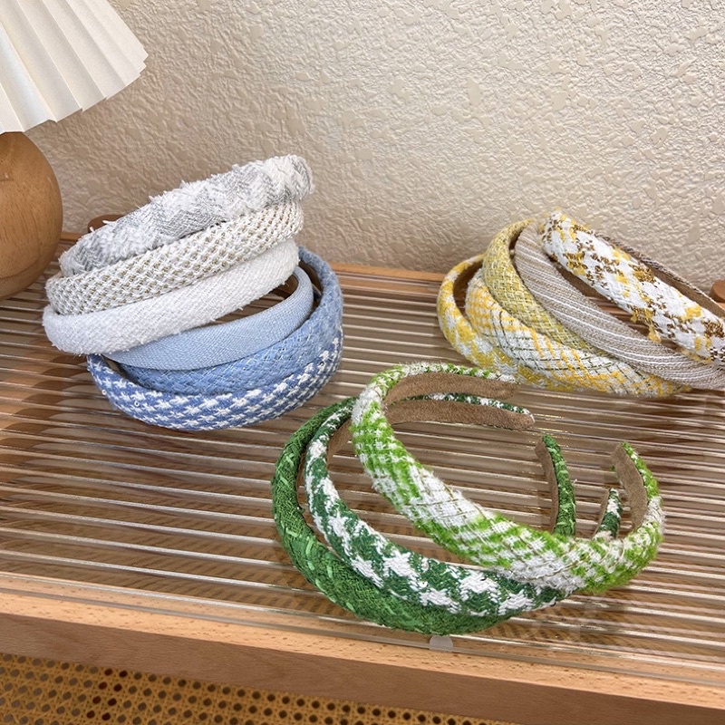 Bờm vải dạ xước phong cách Hàn Quốc