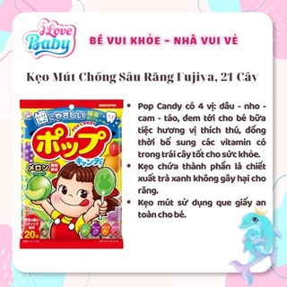 Kẹo Mút Trái Cây Chống Sâu Răng Fujiya
