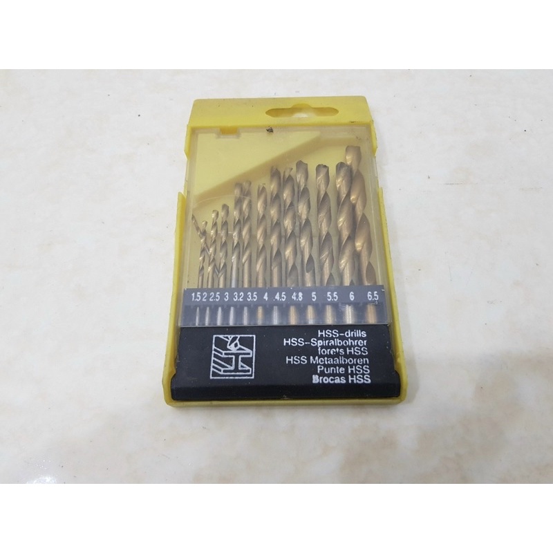 Bộ Mũi Khoan Sắt Thép Gỗ Đa Năng Vàng-Đen Cao Cấp, Có thể khoan gỗ, sắt thép, thủy tinh, gốm sứ, gạch men, tường bê tông