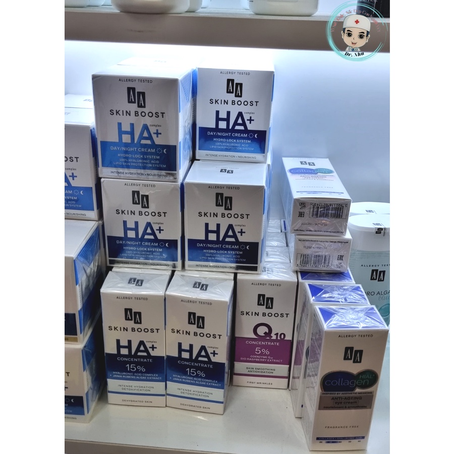 Serum Cấp Ẩm Và Làm Mịn Da HA+ AA Cosmetics Skin Boost HA+ Chính Hãng,Trẻ Hóa Sáng Mịn Hồi Phục Làn Da, Lọ 30ml - Dr. Nh