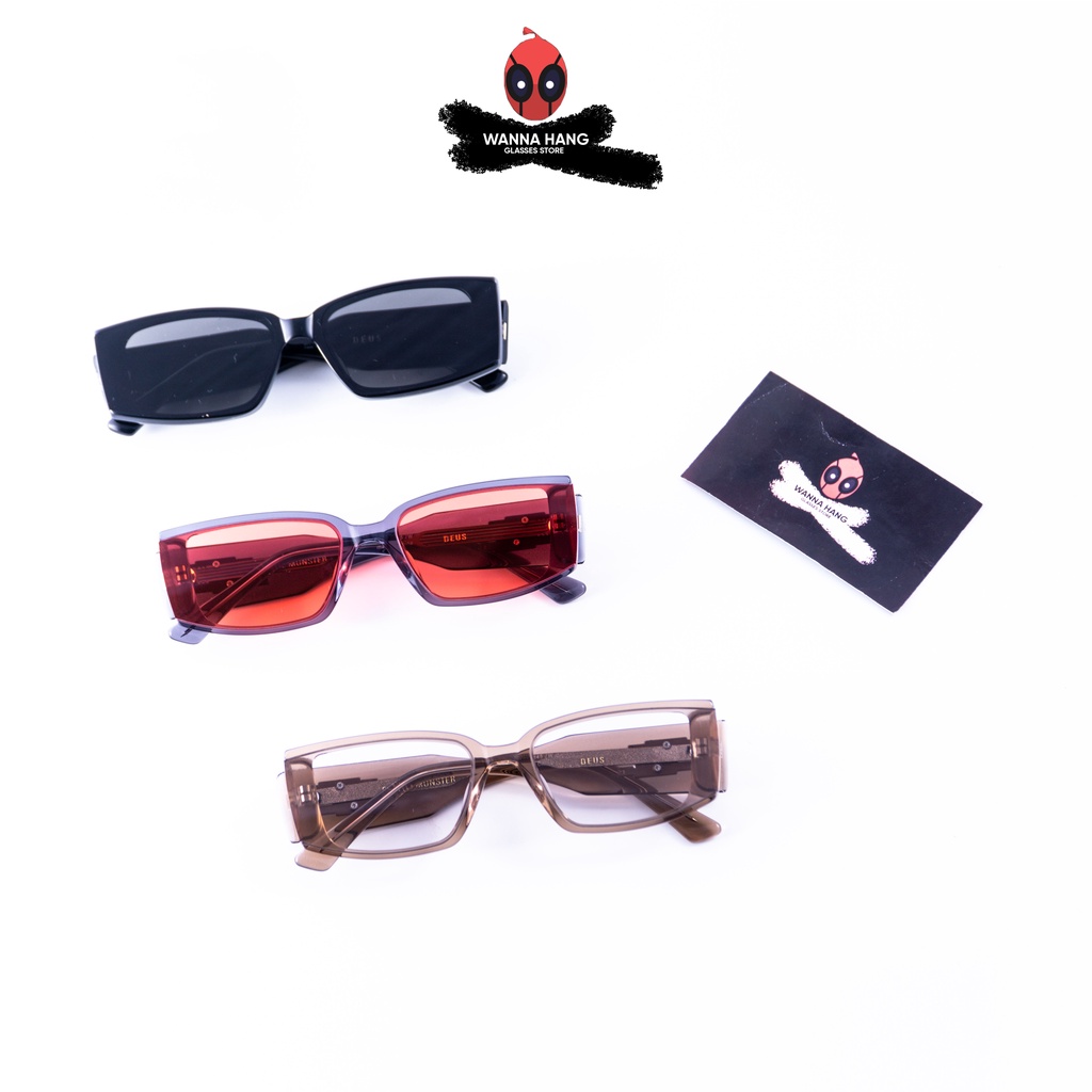 Kính mát thời trang Hàn Quốc nam nữ cao cấp chống chói chống tia UV Deus Wanna Hang WHGM97