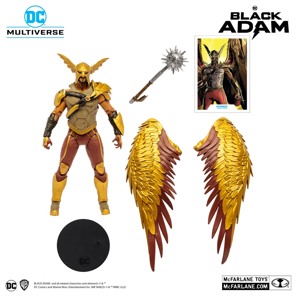 MÔ HÌNH NHÂN VẬT SIÊU ANH HÙNG LIÊN MINH CÔNG LÝ MCFARLANE DC MULTIVERSE BLACK ADAM MOVIE HAWKMAN