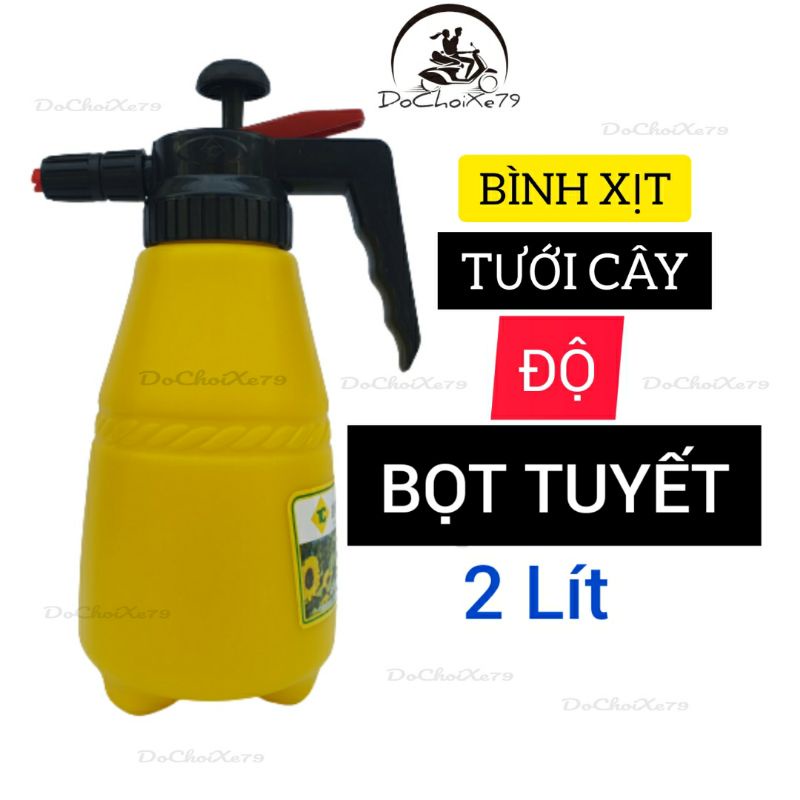 Bình Xịt Bọt Tuyết Độ Từ Bình Tưới Cây 2 Lít Sử Dụng Được Với Mọi Loại Nước Rửa Xe