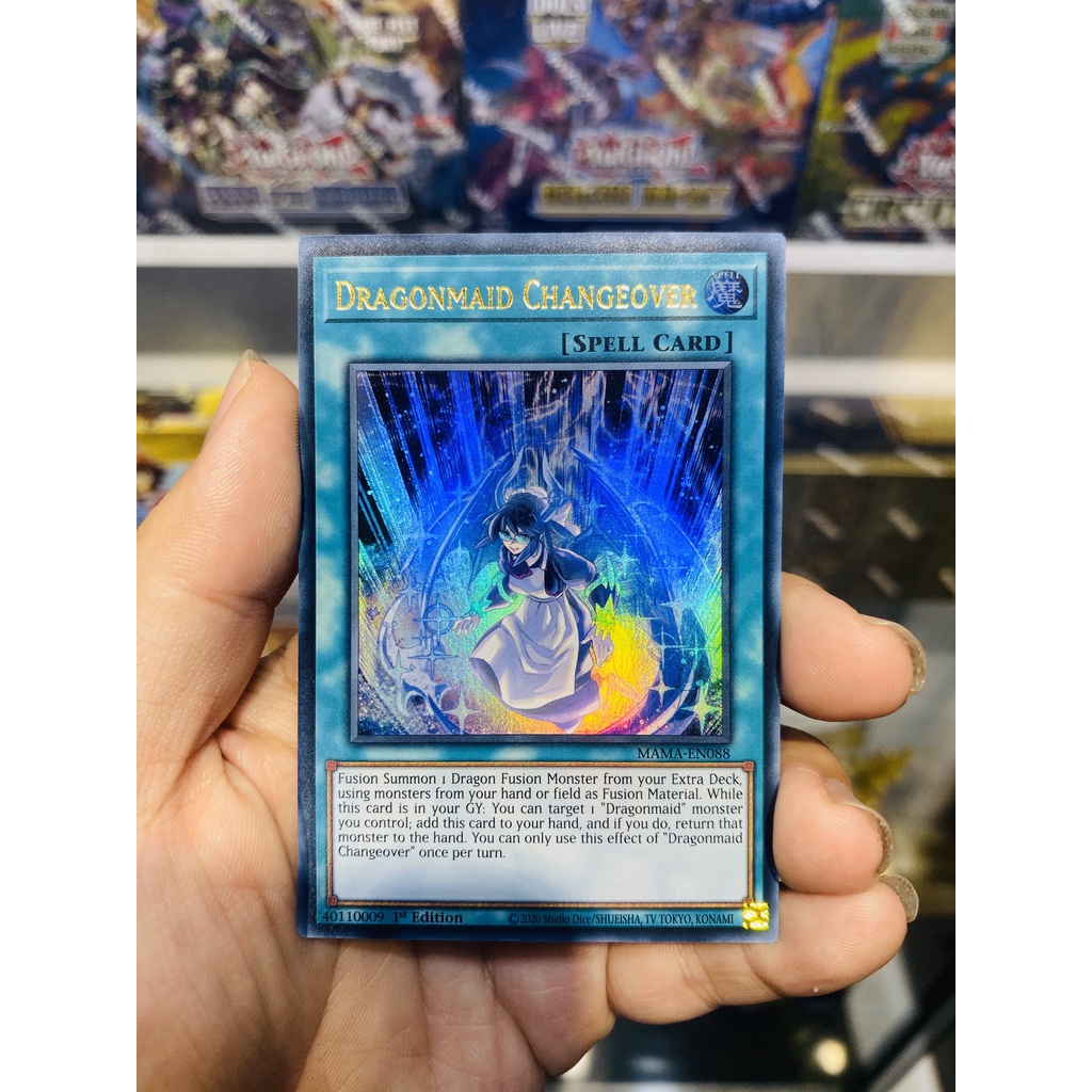 Thẻ Bài YugiOh! Mã MAMA-EN088 - Dragonmaid Changeover - Ultra Rare - 1st Edition