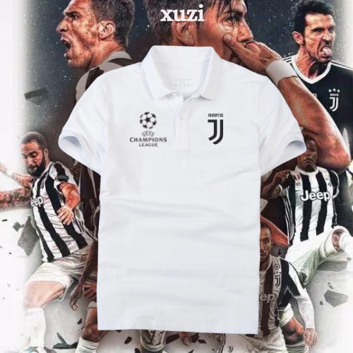 Áo thun polo nam nữ clb Juventus , áo đấu thể thao có cổ cao cấp chất vải cotton cá xấu gai mịn thời trang công sở loại1