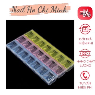 Hộp nhựa 21 ô đựng đá, charm, phụ kiện trang trí nail