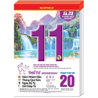 LỊCH 2023 BLOC ĐẠI LỠ 13 x 18 cm