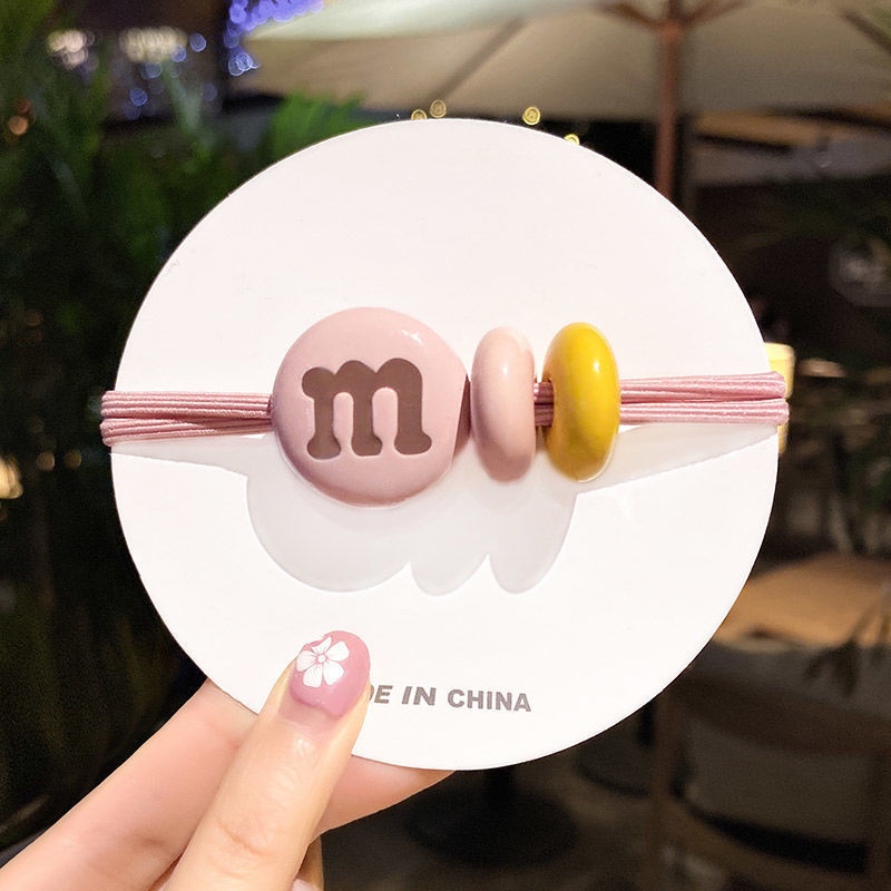 Dây Cột Tóc M-Bean 2 Lớp Độ Co Giãn Cao Màu Kẹo Sáng Tạo Thời Trang JP5