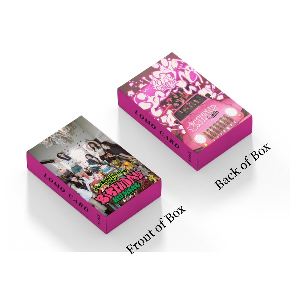 Red Velvet Album Birthday Photocard The ReVe Festival 2022  Lomo Card 54pcs/box