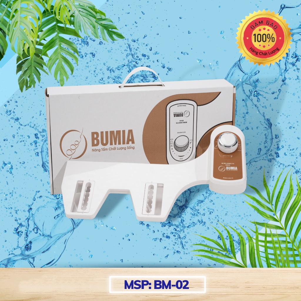 Xịt rửa vệ sinh thông minh Bumia BM-02 Nắp Bồn Cầu Tự Rửa
