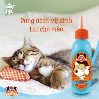 Dung dịch vệ sinh tai cho mèo lee&webster 130ml