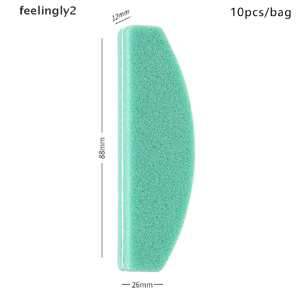 Bộ 10 Đồ Dũa Móng Tay Khối Mini 180 / 100 Grit