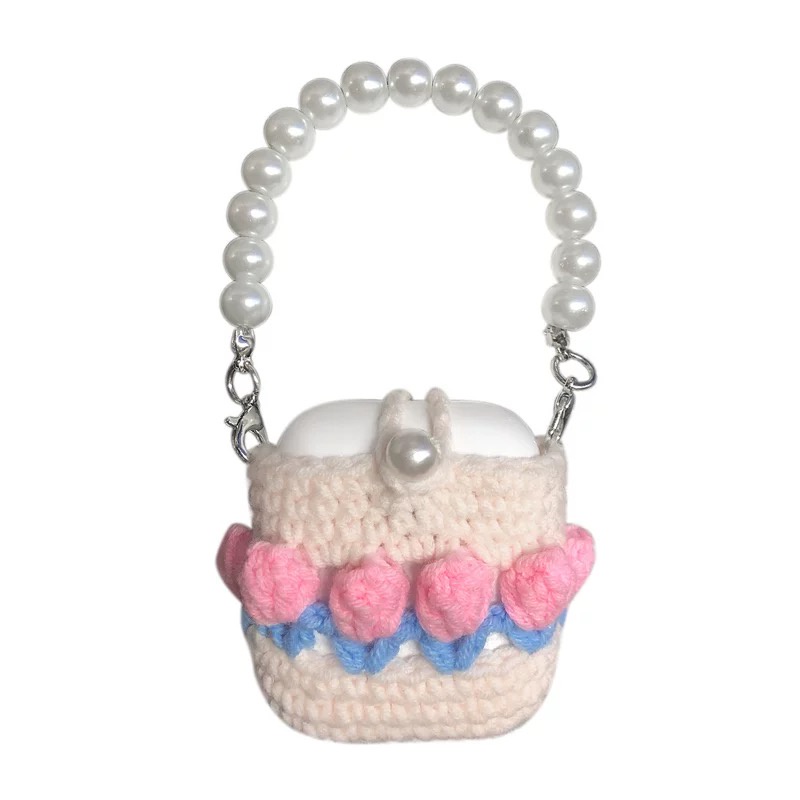 Vỏ Bảo Vệ Hộp Sạc Tai Nghe airpods pro2 2022 new airpods 1 2 3 pro Hình Bông Hoa Bằng Lông Nhung Có Dây Đeo