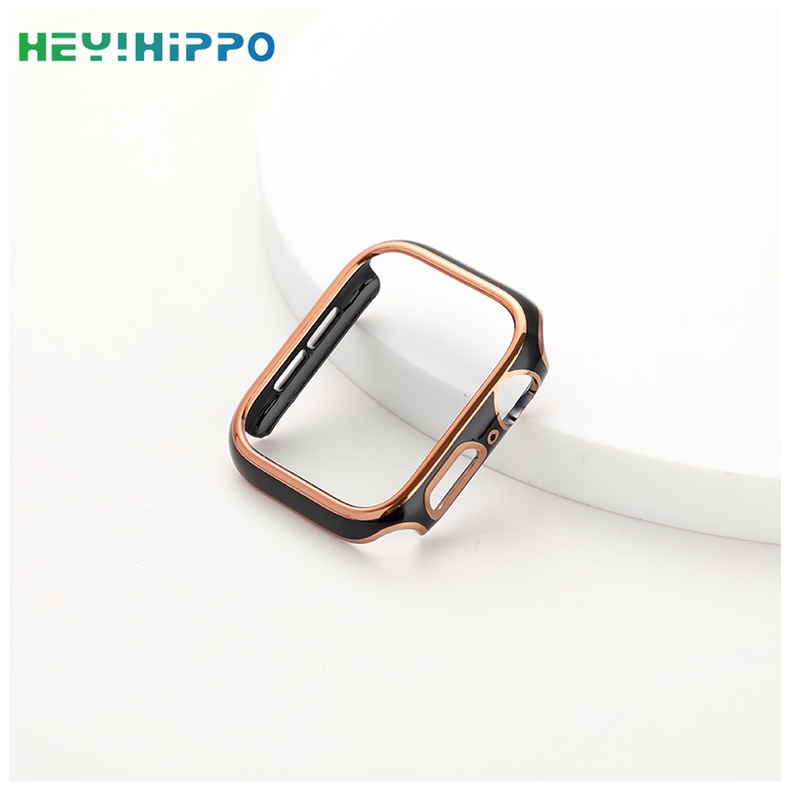 Ốp Bảo Vệ Hai Màu Mạ Điện Dành Cho iwatch ultra 49mm iwatch series 8 7 se 6 5 4 45mm 41mm 40mm 44mm