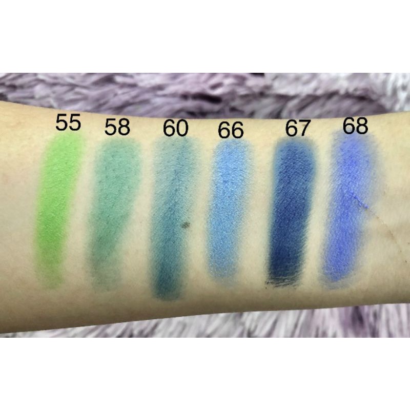 Phấn lẻ màu mắt lẻ Make Up ForLife tone xanh