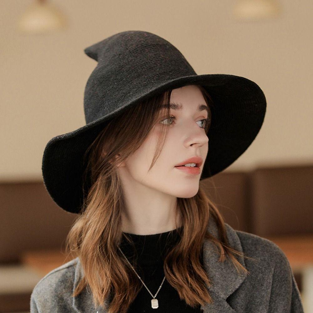 Nón Len Màu Sắc Nhã Nhặn Dùng Để Hóa Trang Halloween Cho Nữ