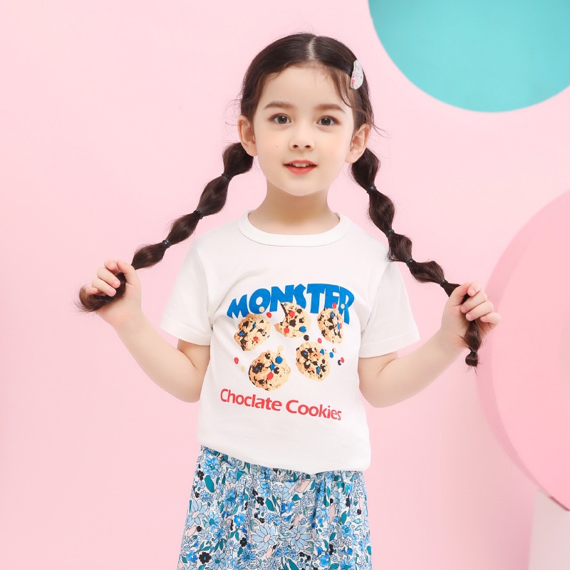 Áo thun bé gái cộc tay hàn quốc thời trang trẻ em mùa hè cho bé từ 2 đến 8 tuổi Bigkids