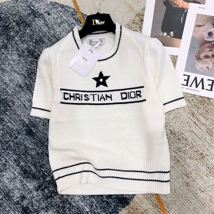 Áo len Dior. cộc tay hàng qccc