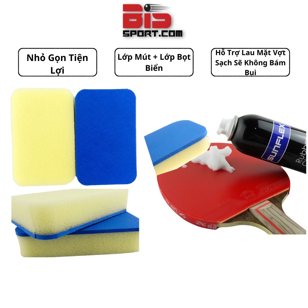 Mút vệ sinh mặt vợt bóng bàn chuyên dụng - 1 cái