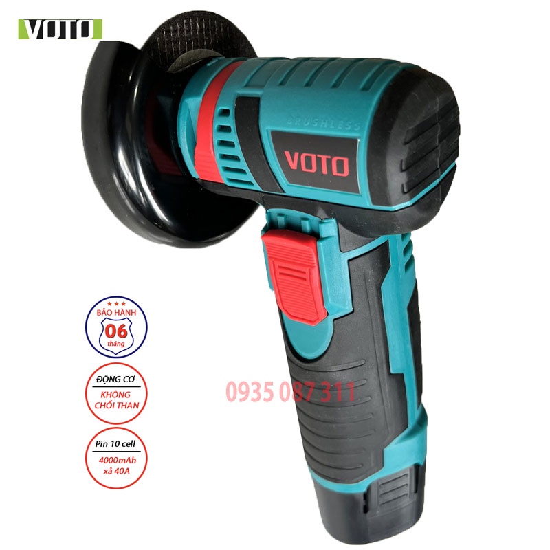Máy Cắt,Máy Mài Góc Dùng Pin không chổi than mini 12V VOTO VTMGM5/HÌNH ẢNH THỰC TẾ