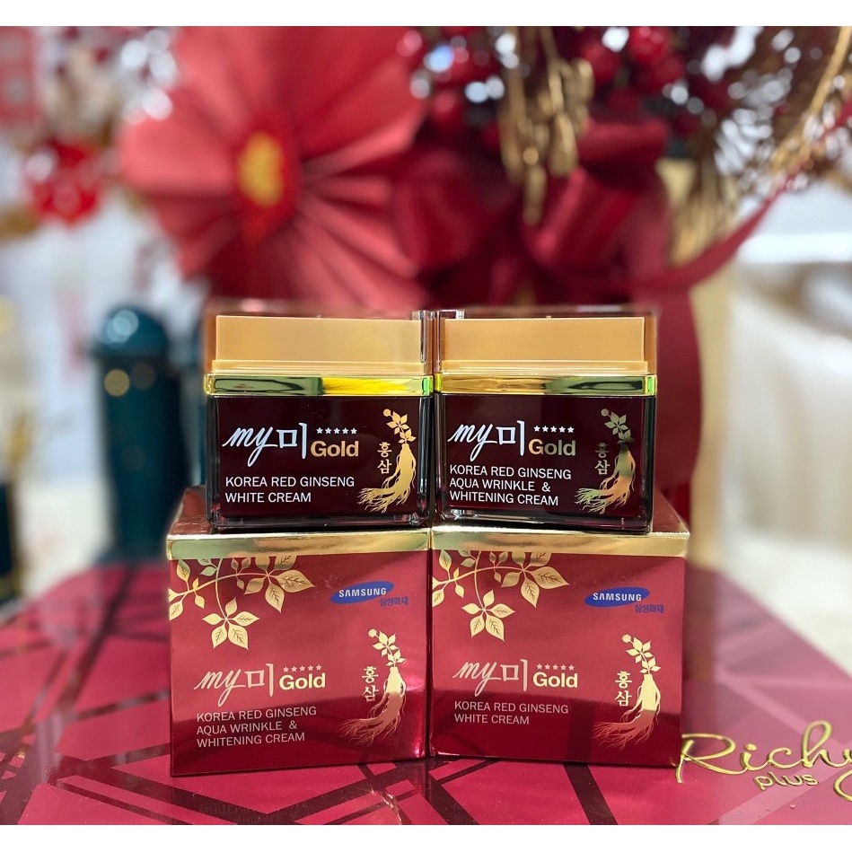 Kem Sâm dưỡng trắng da Hàn Quốc My Me Gold Korea Red Ginseng White Cream 50ml