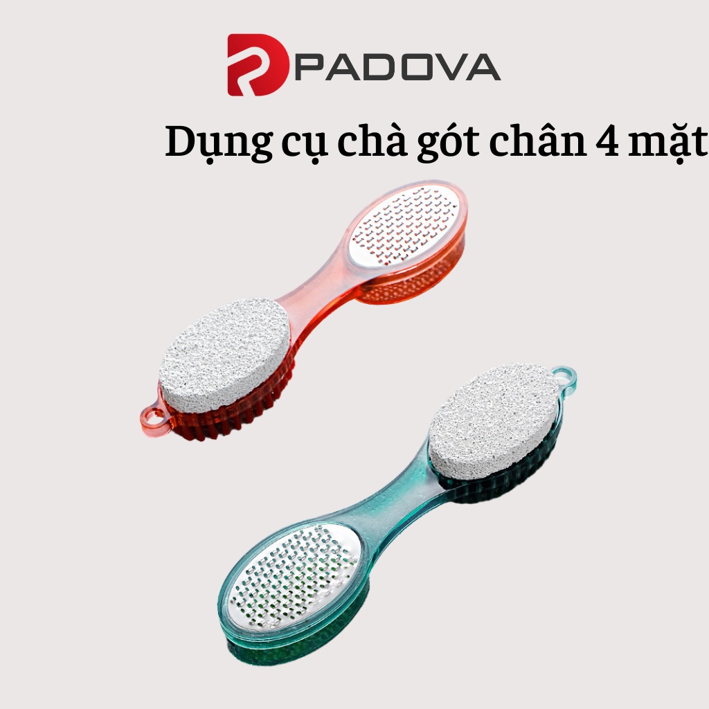 Dụng Cụ Chà Dũa Gót Chân 4 Mặt Tẩy Tế Bào Chết Đa Năng PADOVA 3186