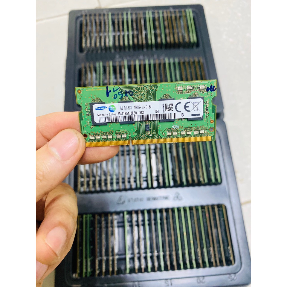 Ram laptop DDR3 DDR3L 8GB 4GB Bus 1600 Samsung / Hynix PC3-12800S