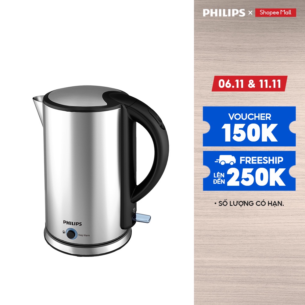 Bình đun siêu tốc PHILIPS HD9316 - Hàng Chính Hãng