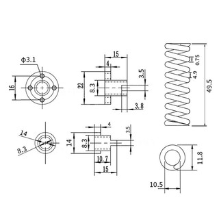 Đai Ốc T8 POM Chống Trượt