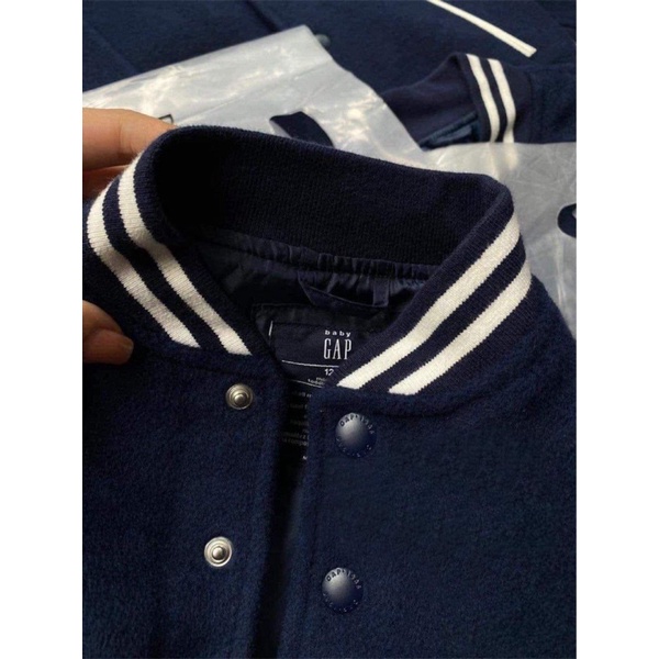 Áo khoác dạ bomber cho bé trai