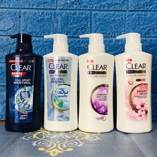 Dầu gội Clear Men Bạc Hà và Bạc Hà, Hoa Anh Đào Thái Lan Mẫu Mới 400-450ml