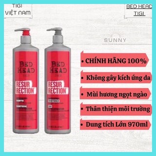 [Hàng nhập khẩu] Dầu gội &dầu xả Tigi Bed Head 970ml, dầu gội siêu phục hồi tái tạo tóc