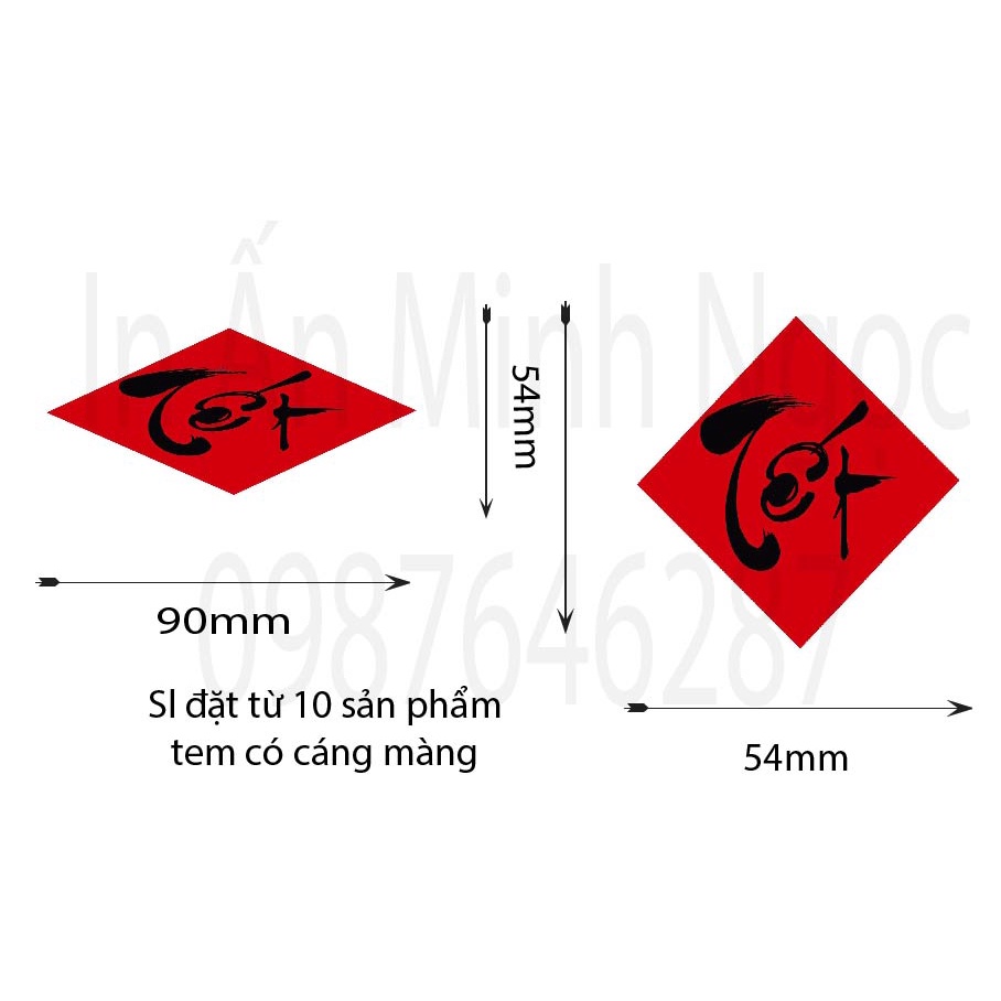 15 Tem dán sản phẩm Tết