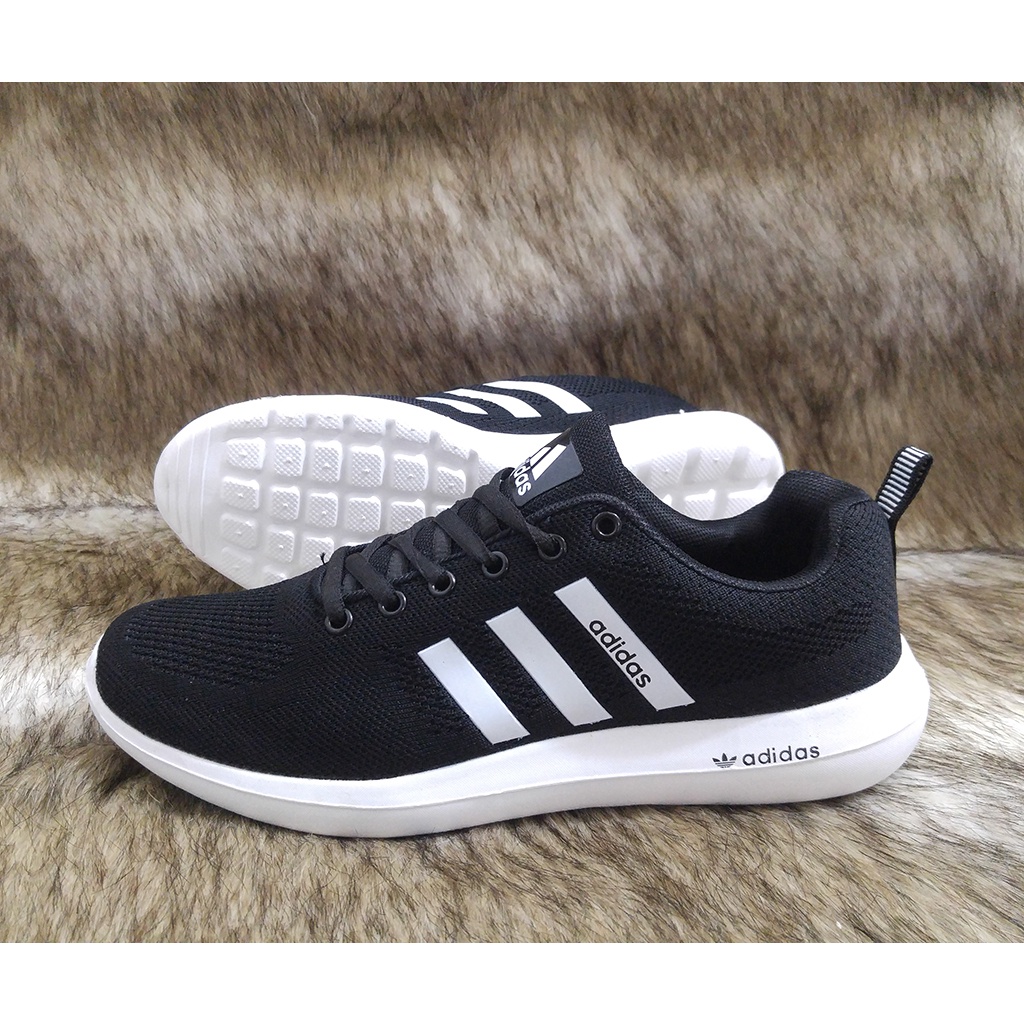 Giày Adidas nam xám đen