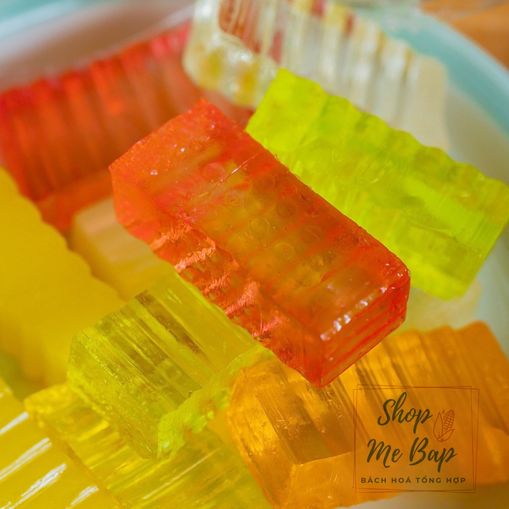 Mứt Rau Câu 3 Vị 500g - Vị Giòn, Sữa GIòn, Dẻo -  không phẩm màu Shop Mẹ Bắp