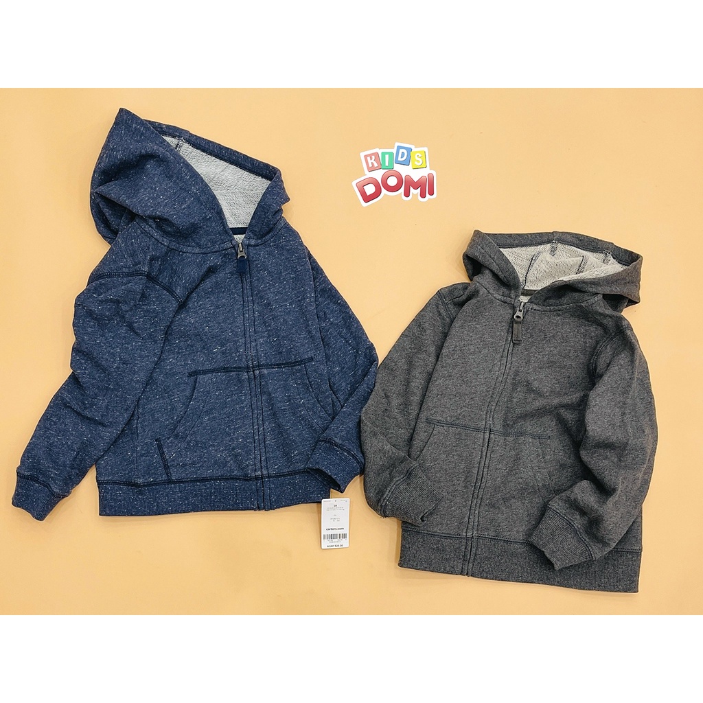 🌲🌲🌲ÁO KHOÁC THUN DA CÁ BÉ TRAI, BÉ GÁI LIỀN NÓN THƯƠNG HIỆU CARTER’S SIZE 2T-14T(10-50KG)