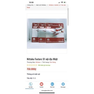 Nittaku Fastarc S1 nội địa Nhật