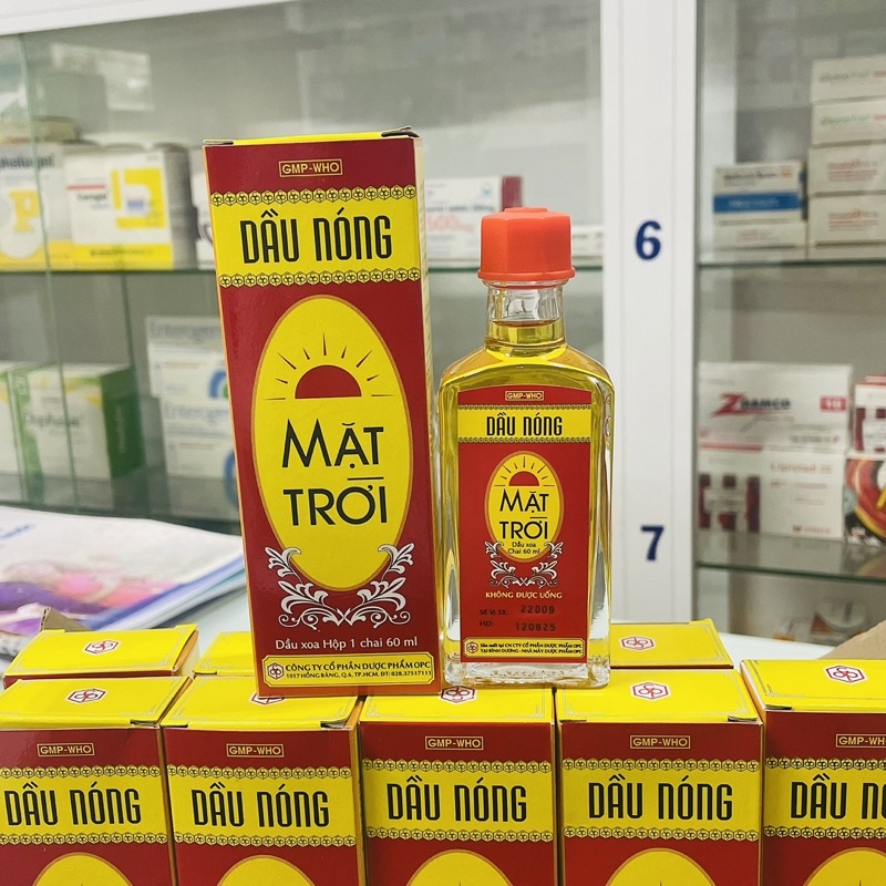 Dầu nóng mặt trời Chính Hãng - OPC - Chai 60ml Date mới