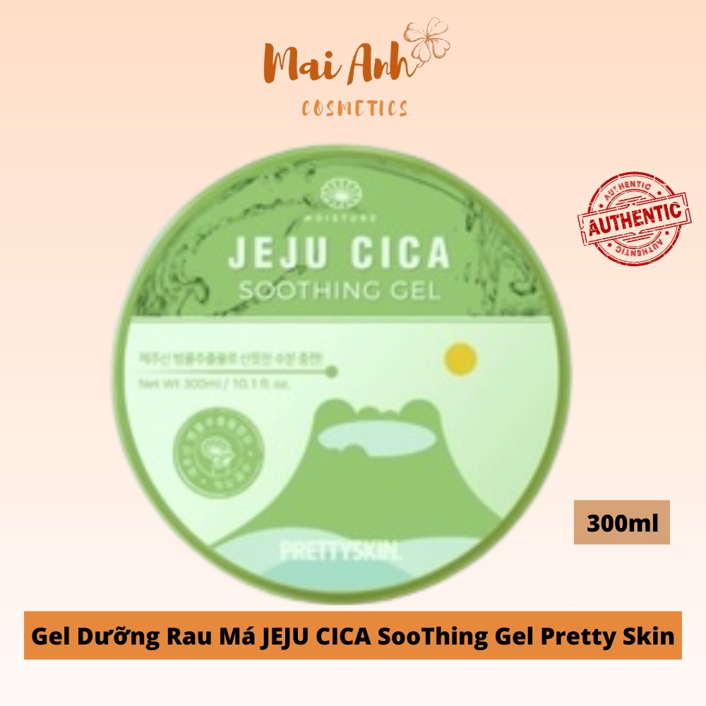 Gel Dưỡng Rau Má JEJU CICA Soothing Pretty Skin 300 ml