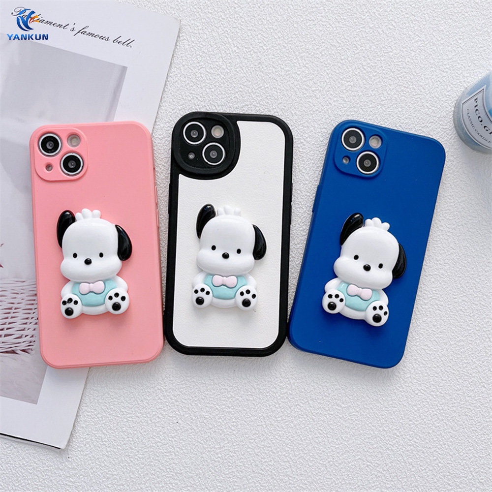 Pacha Giá Đỡ Điện Thoại Bằng Nhựa Resin Hình Chú Chó Hoạt Hình Dễ Thương Để Bàn Phát Sóng Trực