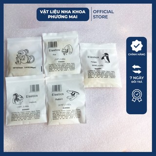 Túi 100 vòng thun kéo niềng răng, chun liên hàm chỉnh nha tiện lợi cao cấp