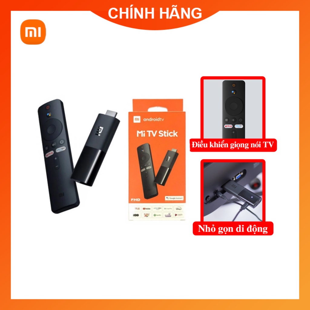 Android TV Xiaomi Mi TV stick Quốc Tế Tiếng Việt 1080p Xiaomi Mi TV 4K MDZ-27-AA