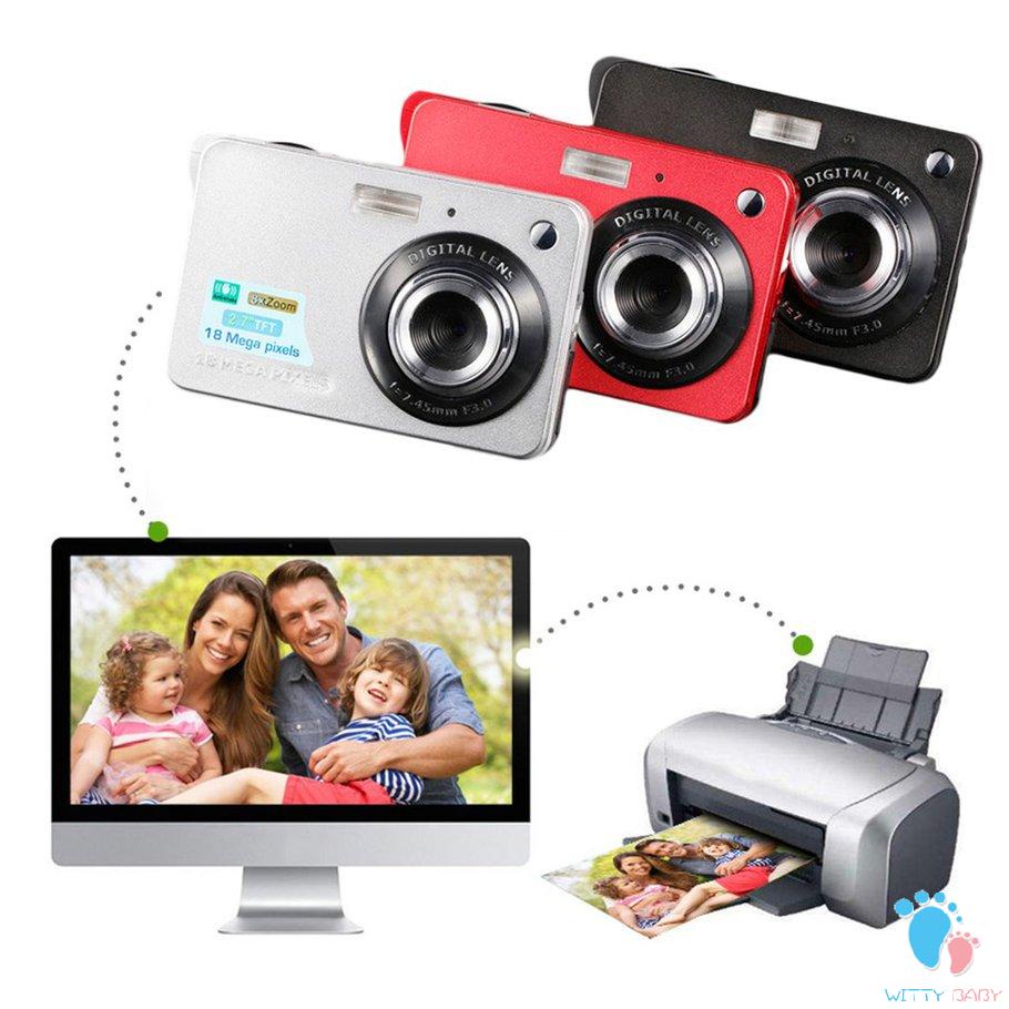 2.7 Inch TFT LCD Display 18MP 720P 8x Zoom HD Digital Camera Anti-Shake Camcorder Videos CMOS Micro Camera Children Gift