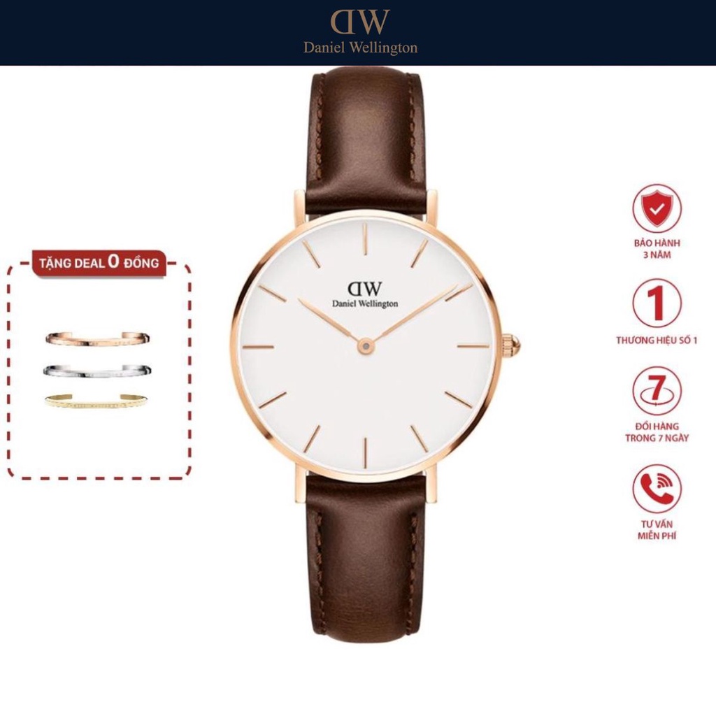 Đồng hồ Nữ Daniel Wellington dây da - Petite Bristol 32mm DW00100171 - DW VietNam