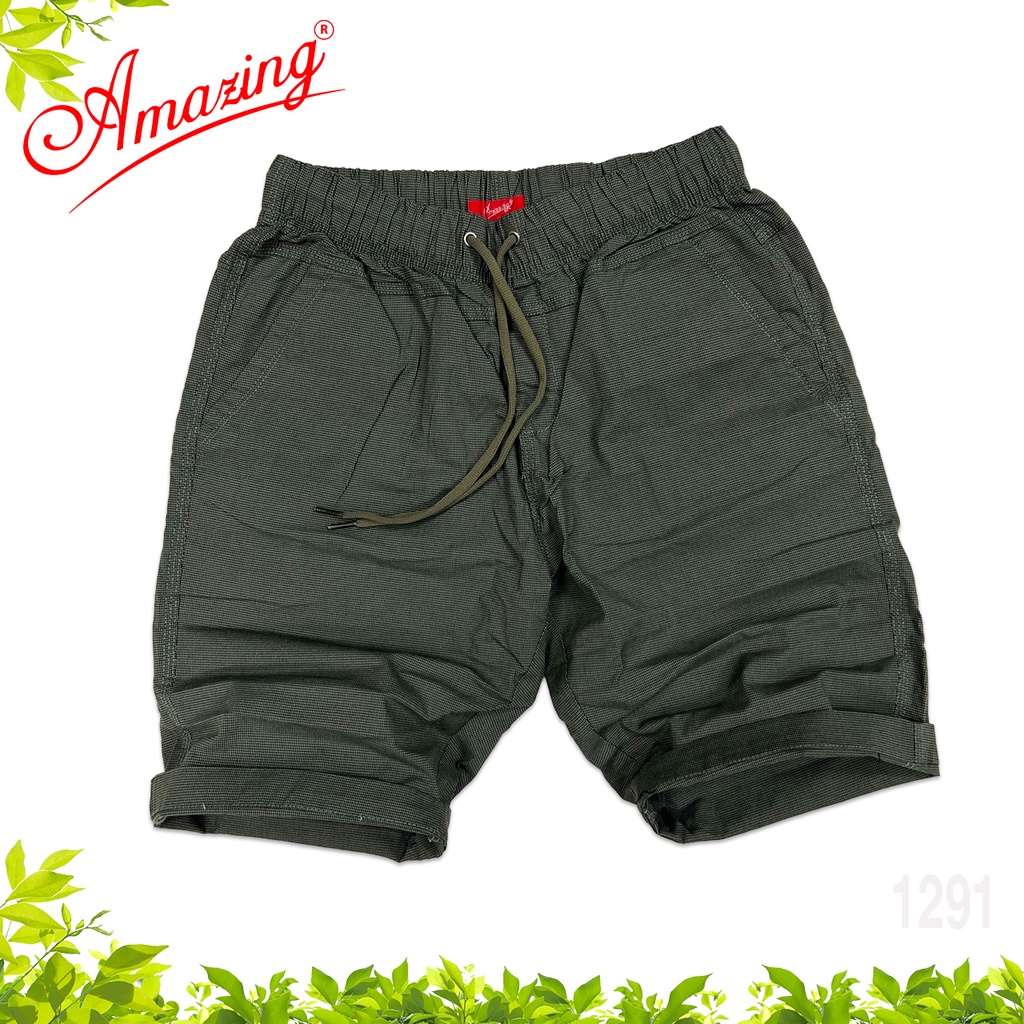 Quần short Amazing, vải bố lưng thun dây rút, phong cách thể thao unisex, có size đại