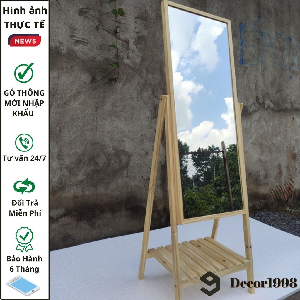GƯƠNG PHỐI KỆ,GƯƠNG SOI TOÀN THÂN NỊNH DÁNG GỖ THÔNG NHẬP KHẨU(ảNH TẠI XƯỞNG)