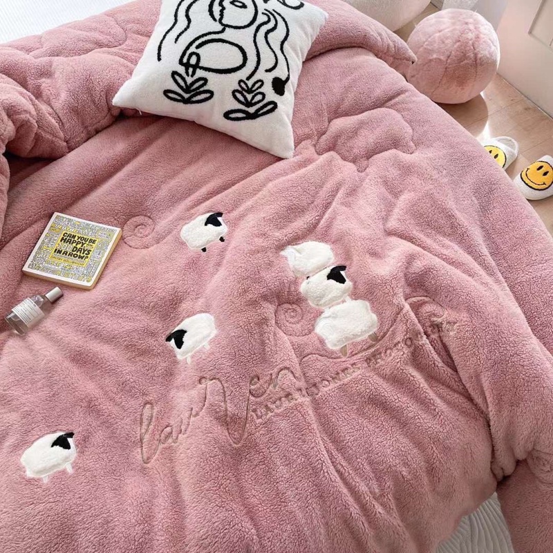 Chăn lông cừu bông xơ đậu nành