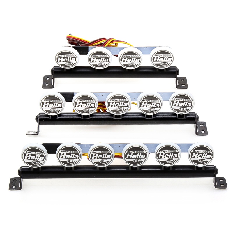 Đèn Led Hình Tròn / Vuông Điều Khiển Từ Xa Gắn Nóc Xe Hơi Điều Khiển Từ Xa Cho 1 / 10 Rc Crawler Capra Axial Scx10 Traxxas Trx6 Trx4 Rgt Rc4wd