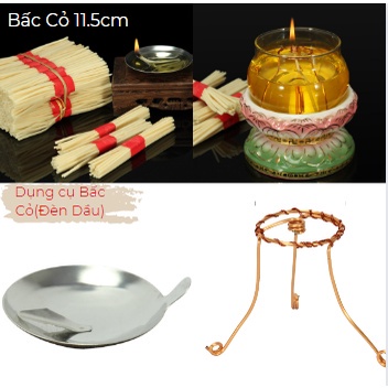 Bấc Cỏ,Dụng Cụ đựng Bấc Đèn Dầu