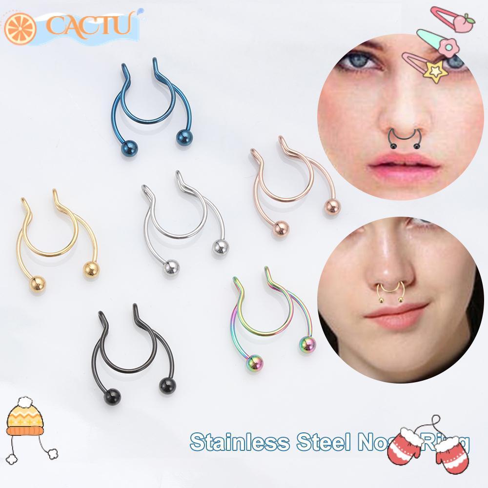 Khuyên Mũi Giả Nhiều Màu Sắc Thời Trang Cho Nữ